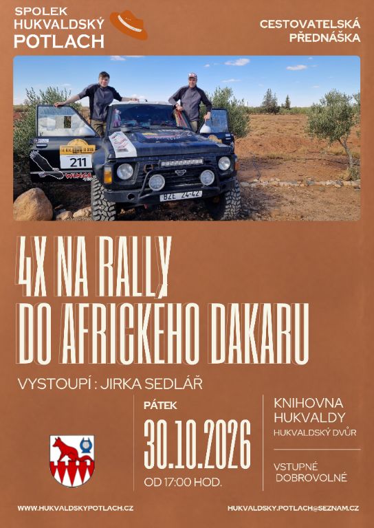 Přednáška_Dakar_2026 image Přednáška_Dakar_2026 Obec Hukvaldy, obecní úřad